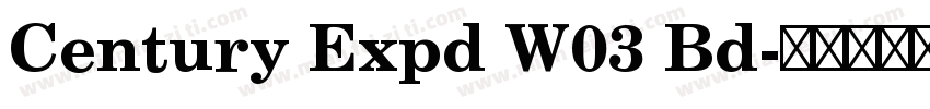 Century Expd W03 Bd字体转换